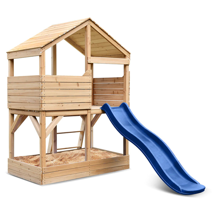 Lifespan Kids Bentley Kids Double Story Wooden Cubby House with Slide
