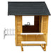 Maple Cubby House play sink and chalkboard