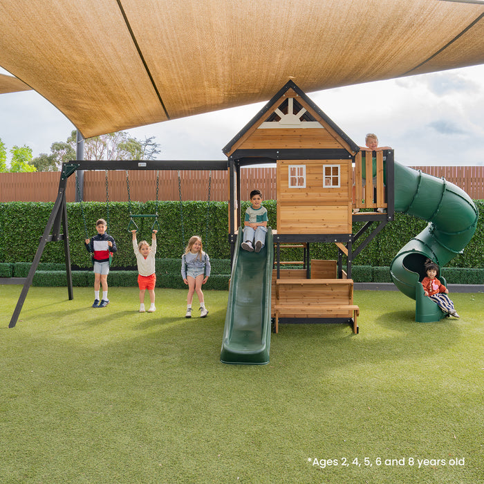 Lifespan Kids Claremont Swing Set & Playground with 2.2m Slide