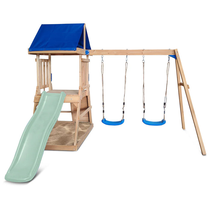 Lifespan Kids Hazelbrook Swing Set & Playground with 1.8m Slide