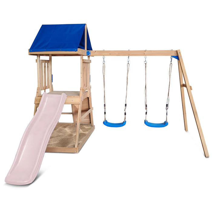Lifespan Kids Hazelbrook Swing Set & Playground with 1.8m Slide