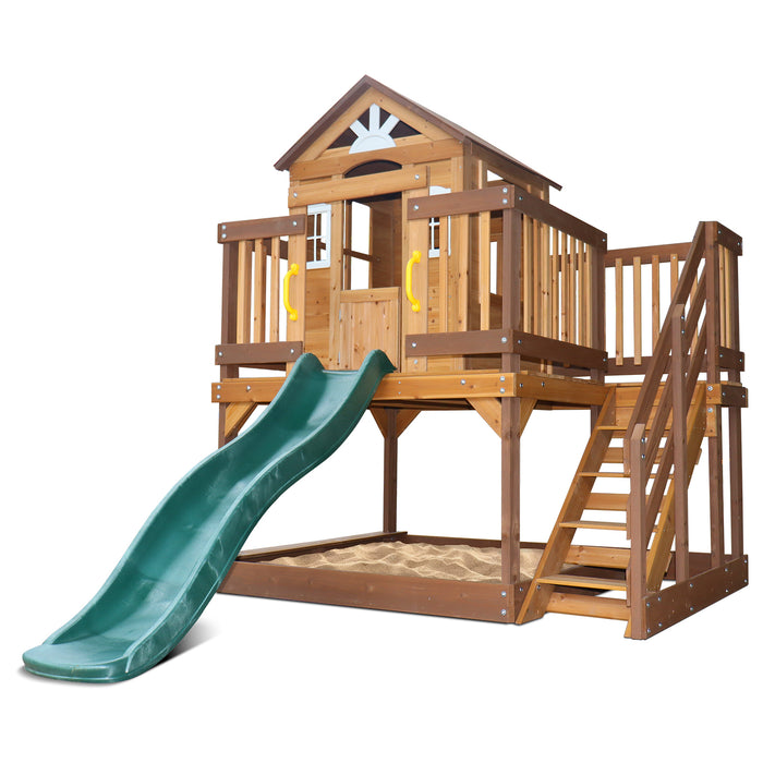 Lifespan Kids Silverton Wooden Cubby House green