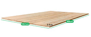 Assembled size of the Lifespan Kids Wooden Cover for Mighty Sandpit