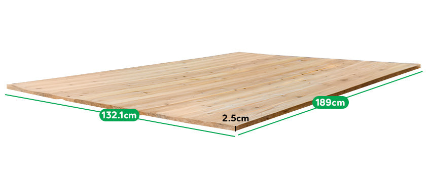 Assembled size of the Lifespan Kids Wooden Cover for Mighty Sandpit