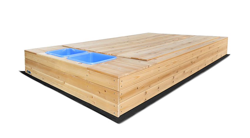 Lifespan Kids Wooden Cover for Mighty Sandpit fitted in sections
