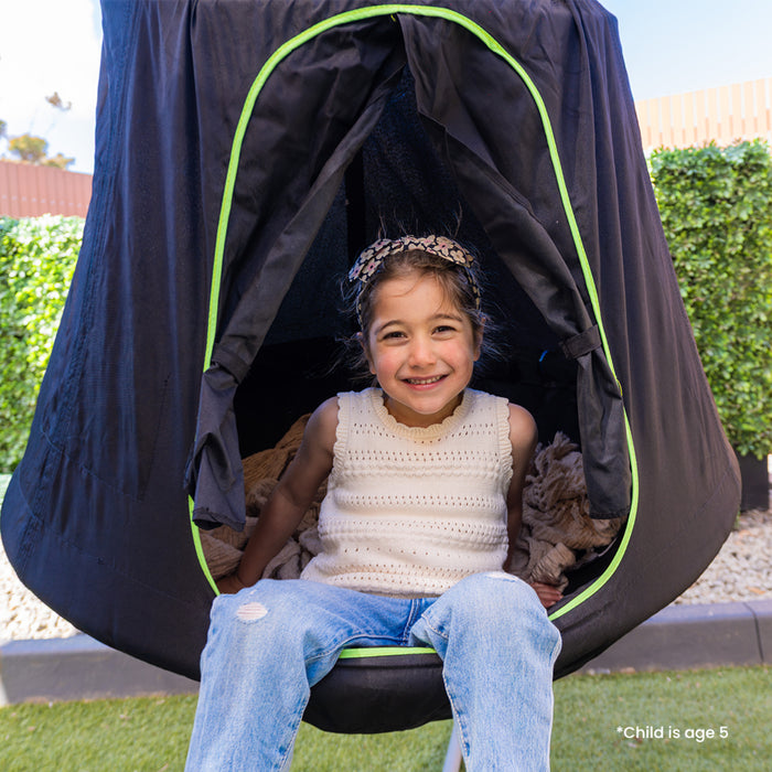 Lifespan Kids Comfy Cocoon Nest Swing and Frame