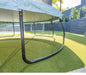 Heavy duty steel frame on the BounceZone M Rectangular Spring Trampoline Set