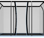 Zipless entry on the BounceZone M Rectangular Spring Trampoline Set