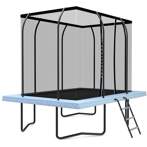 BounceZone M Rectangular Spring Trampoline Set - side view
