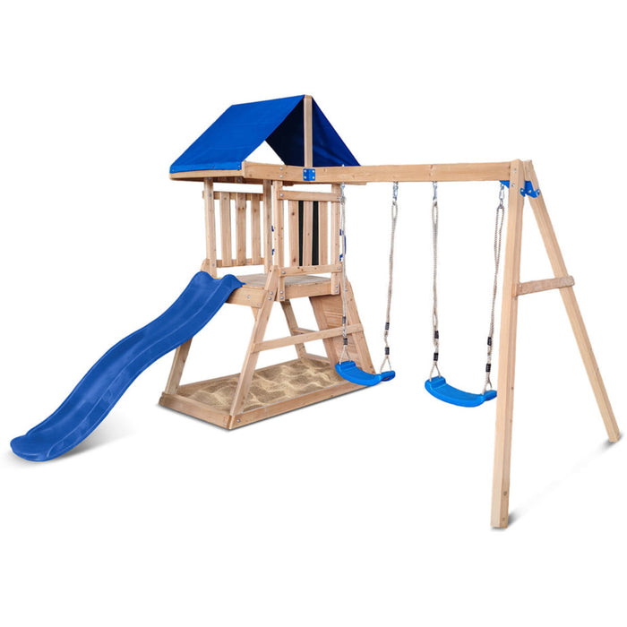 Lifespan Kids Hazelbrook Swing Set & Playground with 1.8m Slide