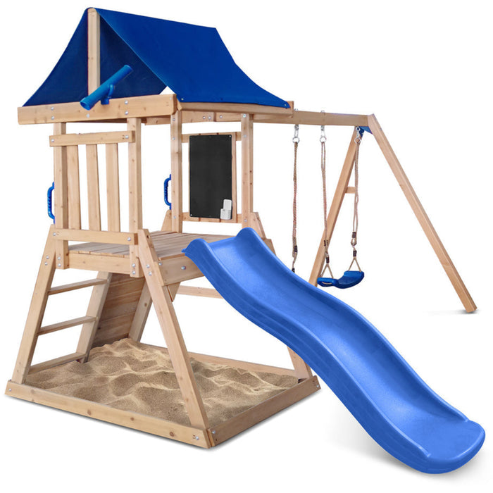 Lifespan Kids Hazelbrook Swing Set & Playground with 1.8m Slide