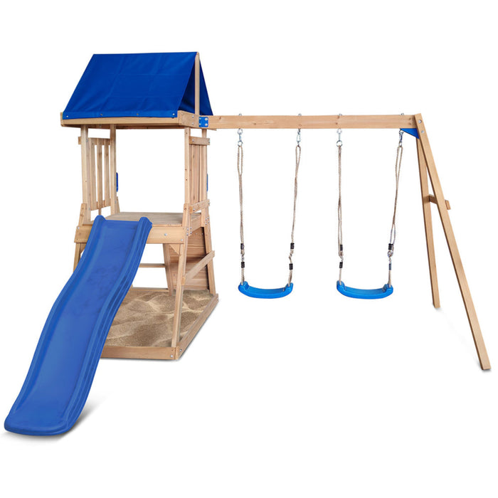 Lifespan Kids Hazelbrook Swing Set & Playground with 1.8m Slide