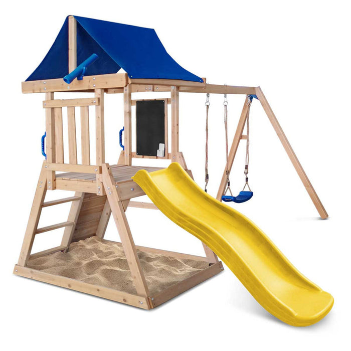 Lifespan Kids Hazelbrook Swing Set & Playground with 1.8m Slide