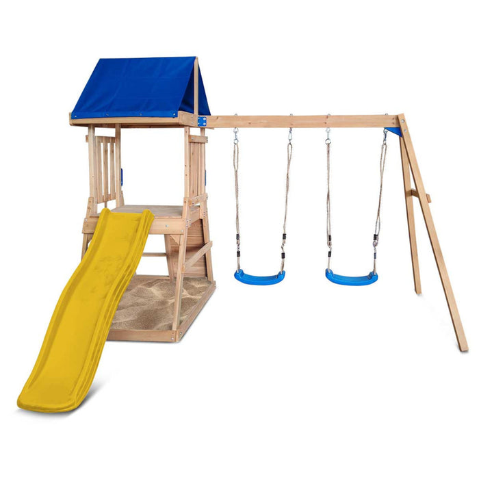 Lifespan Kids Hazelbrook Swing Set & Playground with 1.8m Slide