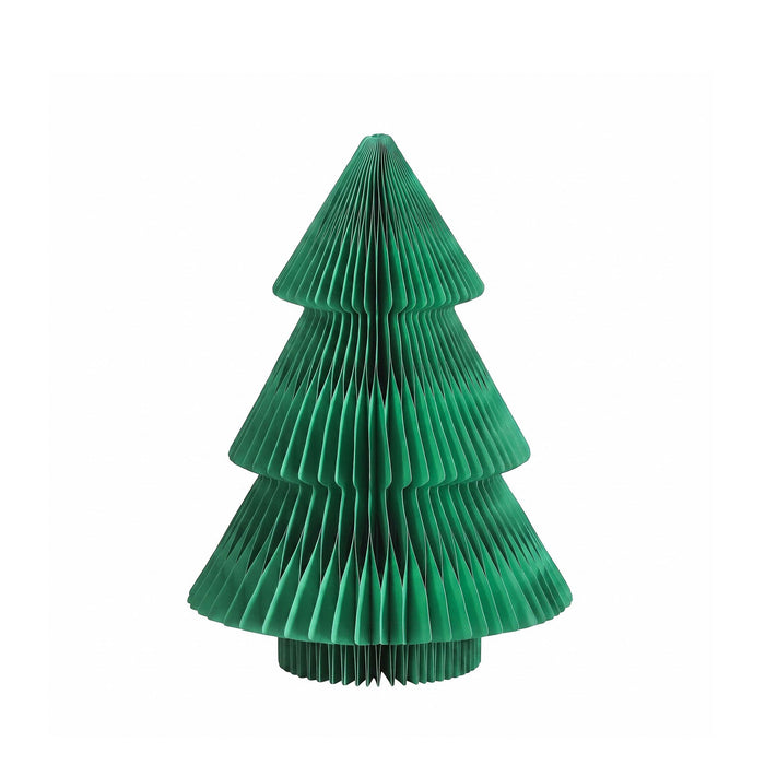 Jingle Jollys Tabletop Paper Christmas Tree 61cm with Star Topper - Green