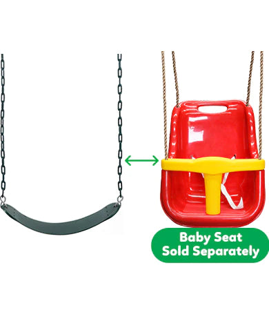 Lifespan Kids Wesley Double Swing Set with Trapeze