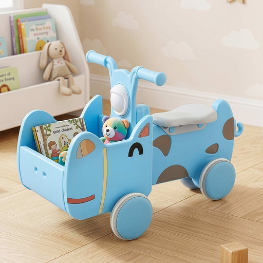 Keezi kids ride on push car in blue