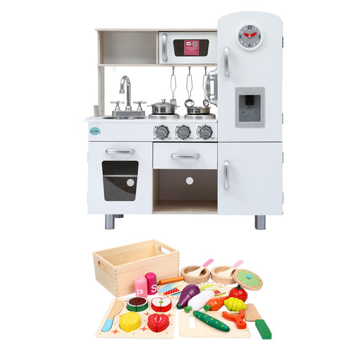 Keezi timber play kitchen bench for children