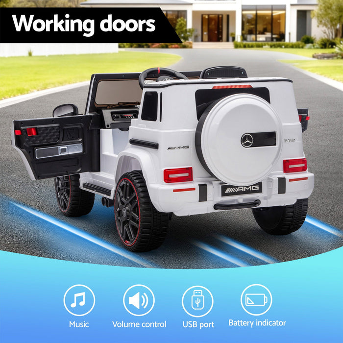 G63 Kids Ride On Car White 03