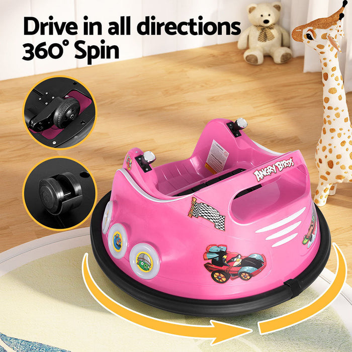 Angry Birds Kids Bumper Ride On Car Pink 05