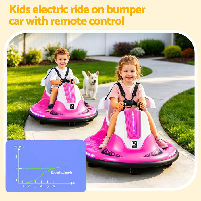 Rigo Kids Bumper Car Pink 03