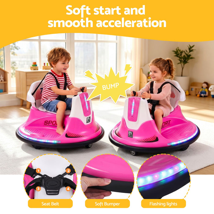 Rigo Kids Bumper Car Pink 04