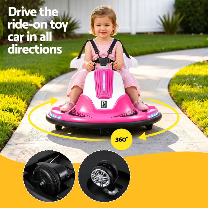 Rigo Kids Bumper Car Pink 05