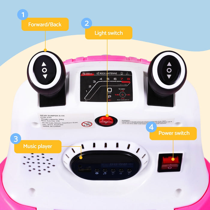 Rigo Kids Bumper Car Pink 07