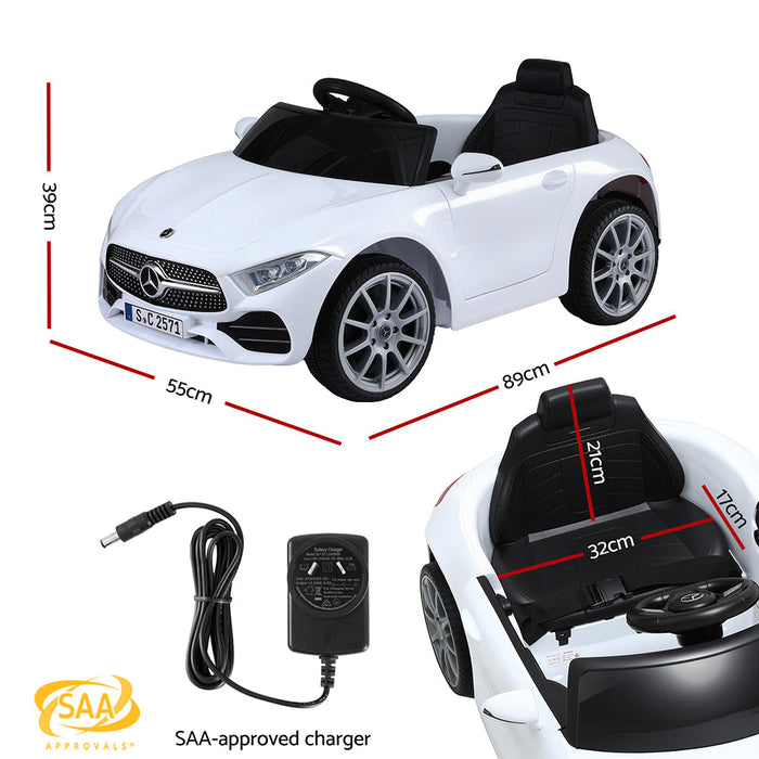 Kids Electric Ride On Car White 02