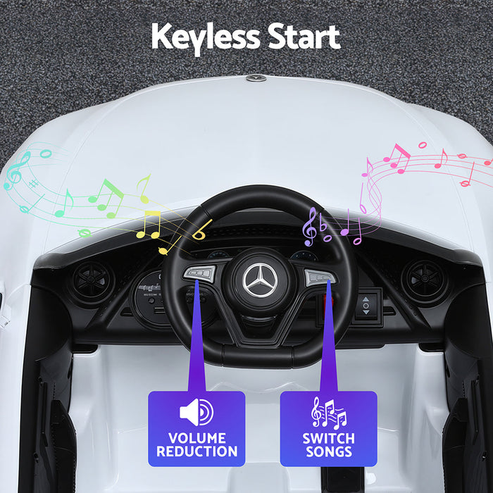 Kids Electric Ride On Car White 05