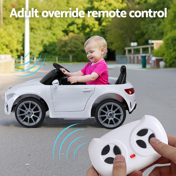 Kids Electric Ride On Car White 06