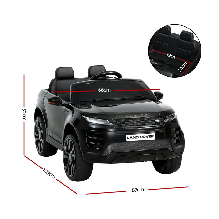 Rigo Land Rover Evoque Kids Ride On Car Black 01