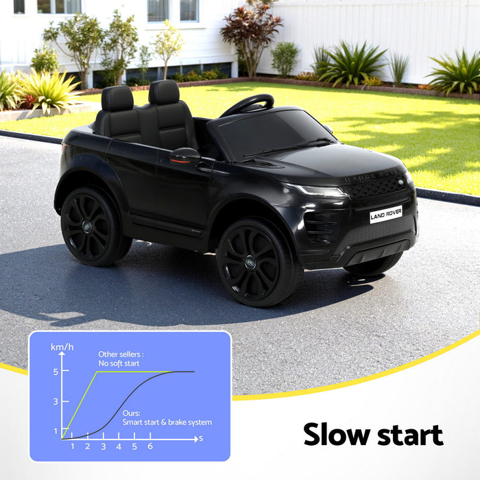 Rigo Ride On Car Kids Electric Ride On Cars Land Rover Licensed 12V Black