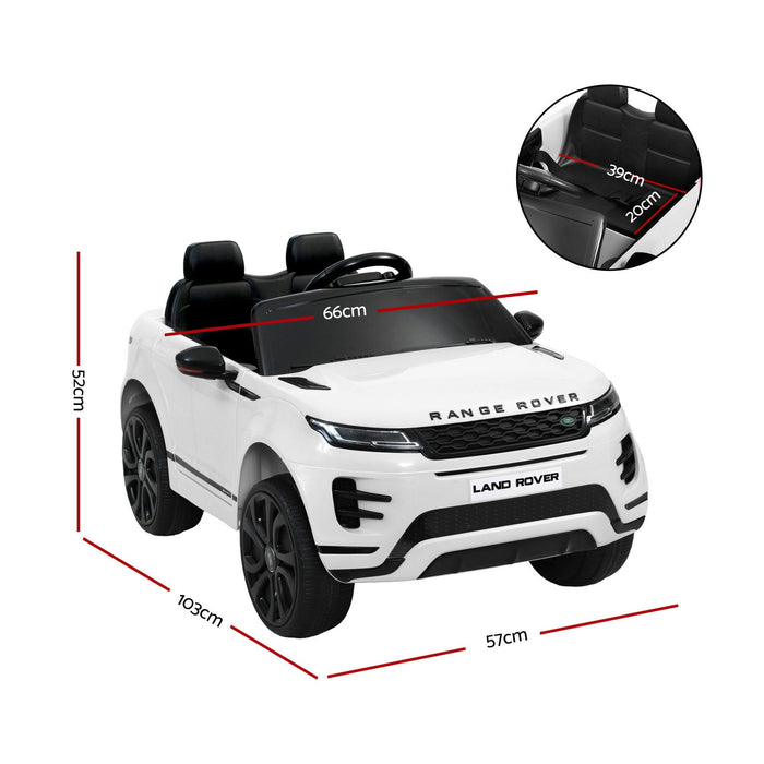 Rigo Land Rover Evoque Kids Ride On Car White 01