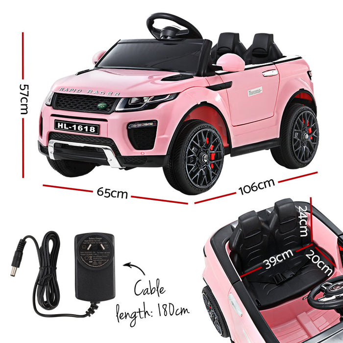 Rigo Range Rover Rapid Racer Kids Ride on Car Pink 01