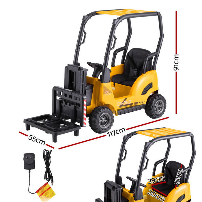 Rigo Kids Electric Forklift Loader Yellow 01