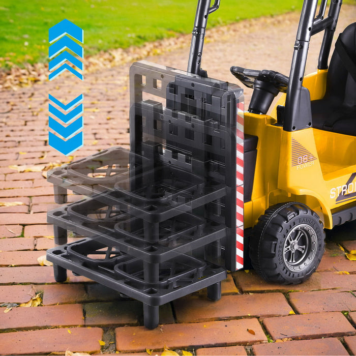 Rigo Kids Electric Forklift Loader Yellow 03
