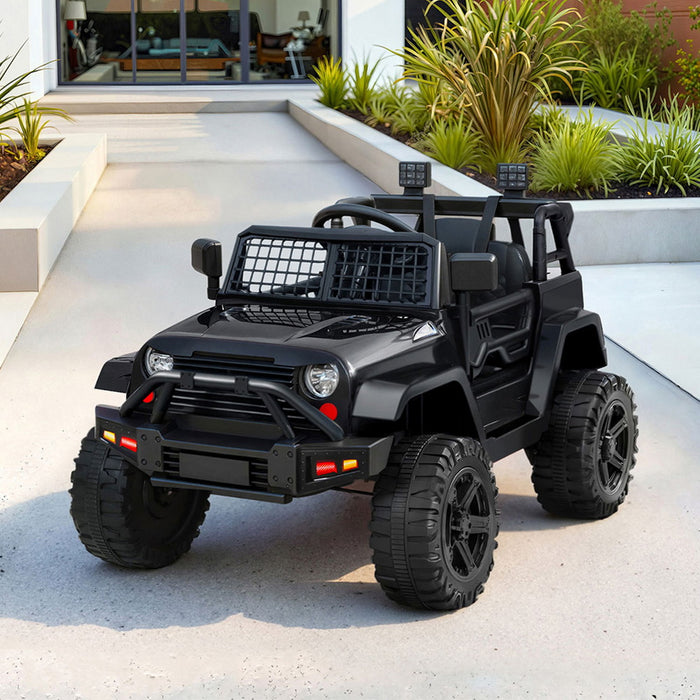 Rigo Ride On Car Kids Electric Ride On Cars Kids Jeep 12V Black