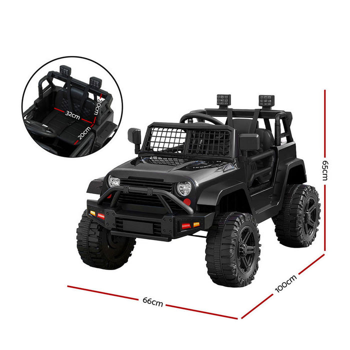 Rigo Kids Electric Ride On Jeep Black 01
