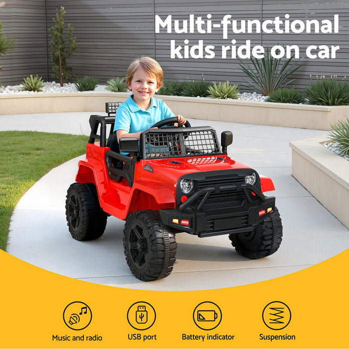 Rigo Kids Electric Ride On Jeep Red 03