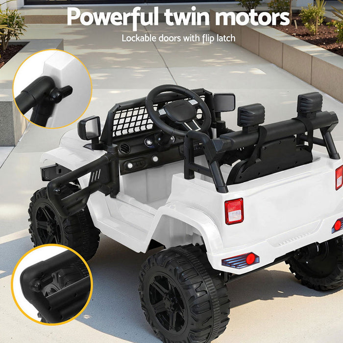Rigo Kids Electric Ride On Jeep White 04
