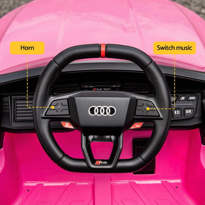 Pink Audi RS3 ride on car dimensions