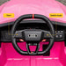 Pink Audi RS3 ride on car dimensions