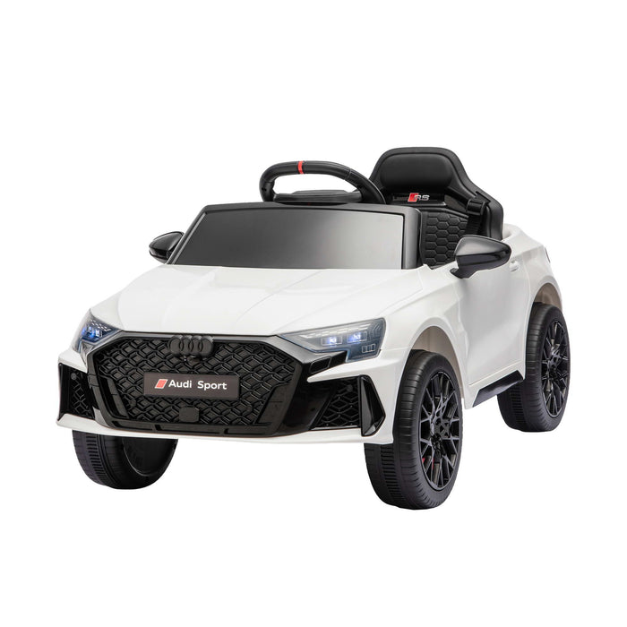 Ride On Car Licensed Audi RS3 Car for Kids 12V Remote Control White