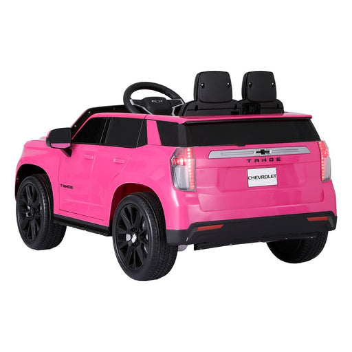 Kids licensed Chevrolet Tahoe ride on car, pink