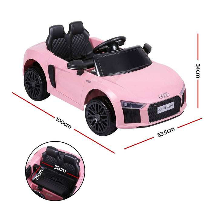 Kids Ride On Audi R8 Pink 01