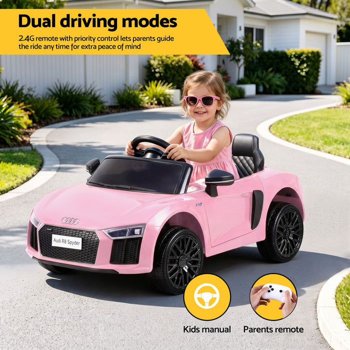 Kids Ride On Audi R8 Pink 03