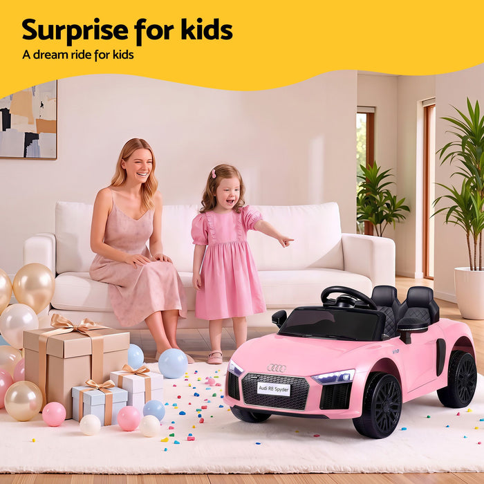 Kids Ride On Audi R8 Pink 08