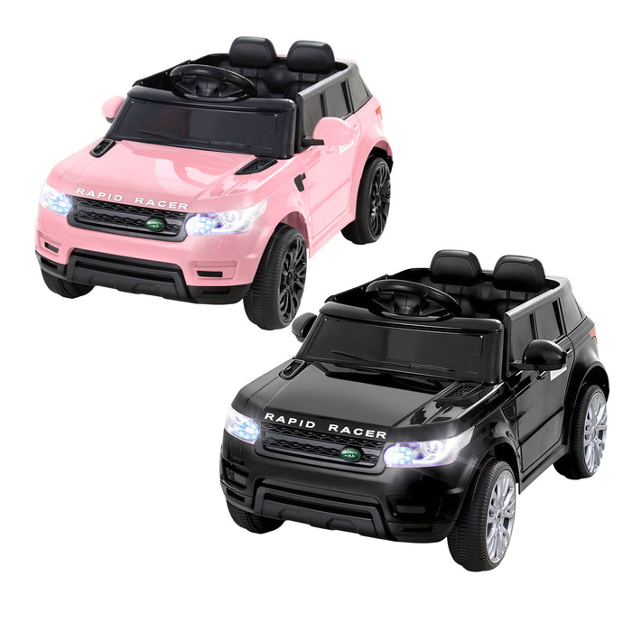 Rigo Kids Electric Ride On Car Black Pink Ride-On Toy with Remote Control