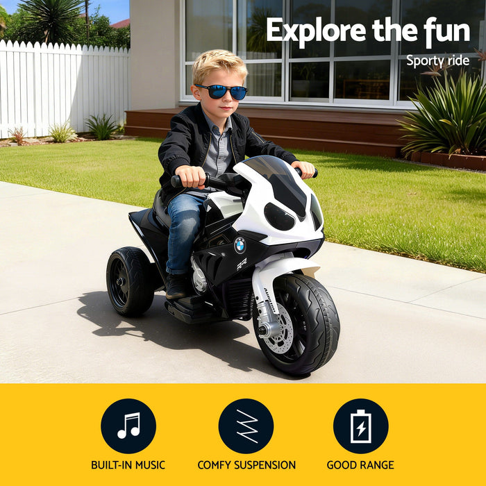 BMW Kids Electric Ride On Motorbike Black 03